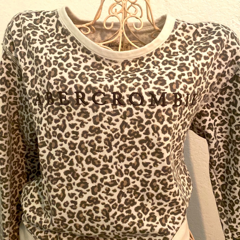 Abercrombie Cheetah sweater